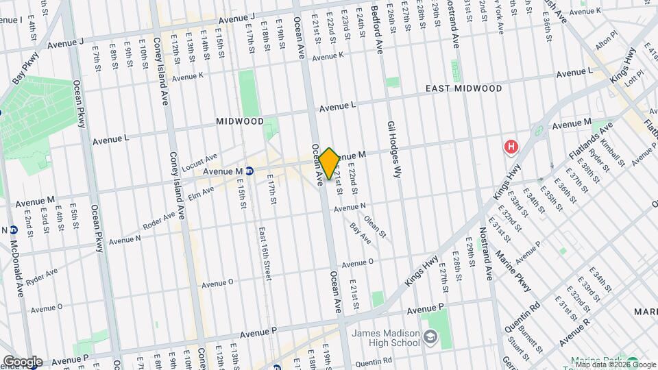 1825 Ocean Ave Map and Location Details