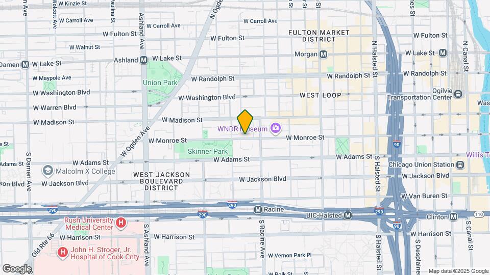 1234 W Monroe St Map and Location Details