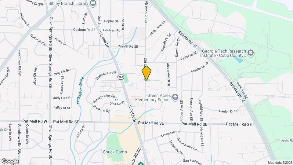 Chastain Village Apartments Map and Location Details