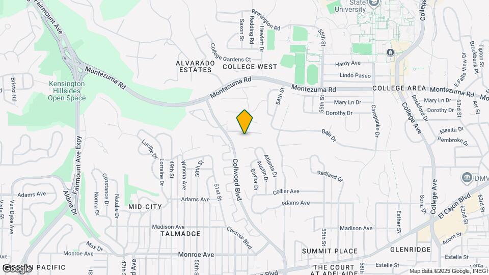 4857 Collwood Blvd Map and Location Details