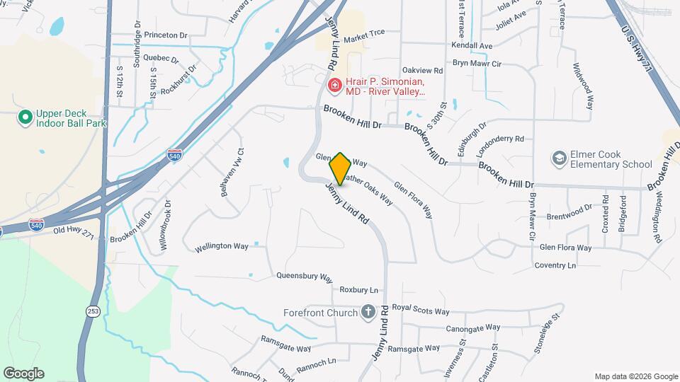 9609 Jenny Lind Rd Map and Location Details