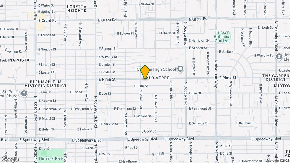 3414 E Pima St Map and Location Details