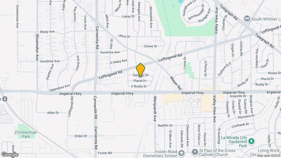 13703 Placid Dr Map and Location Details