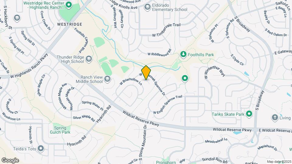 1196 W Briarhollow Way Map and Location Details