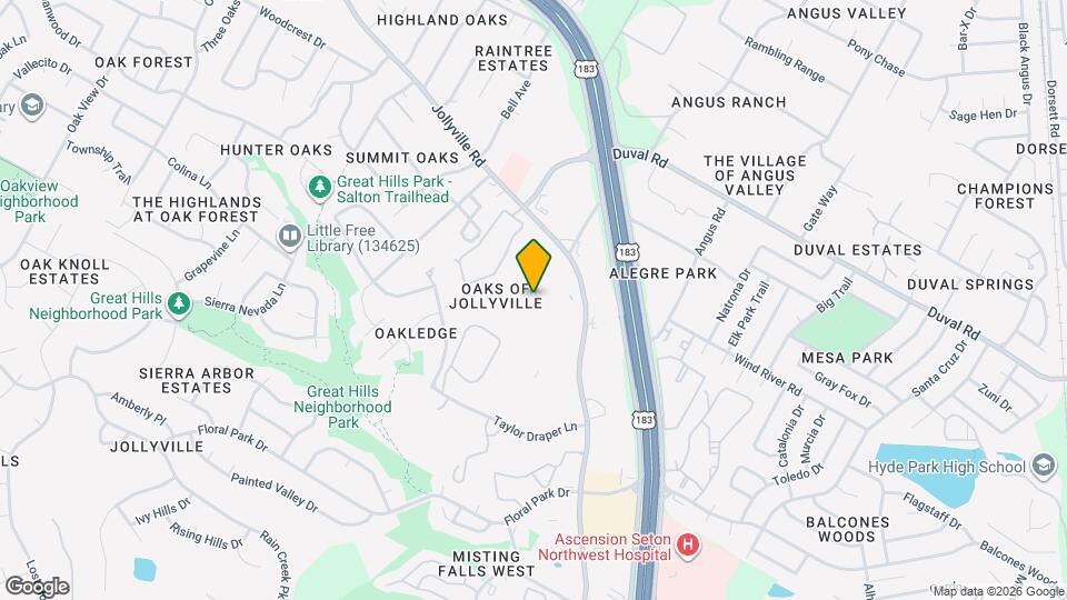 11500 Jollyville Rd, Unit 1013 Mapa y Detalles de la Ubicación