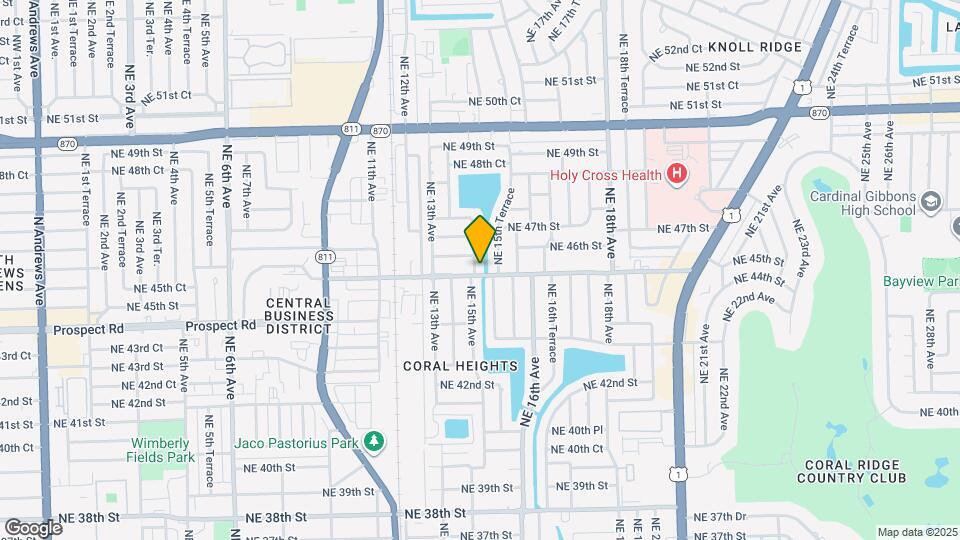 4500 NE 15th Ave Map and Location Details