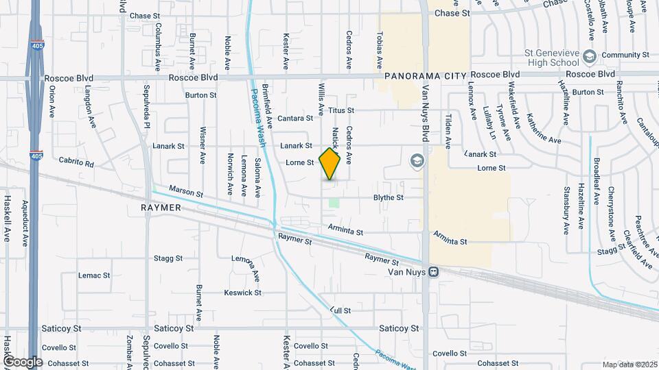 14748 Strathern St Mapa y Detalles de la Ubicación