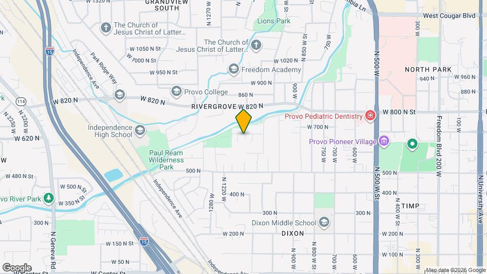 1129 W 650 N St Map and Location Details