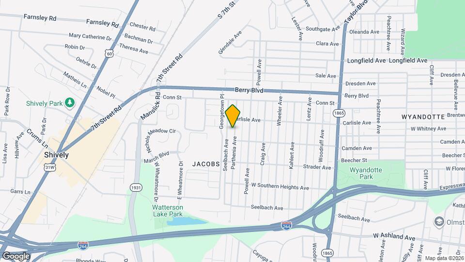 3624 Parthenia Ave Map and Location Details