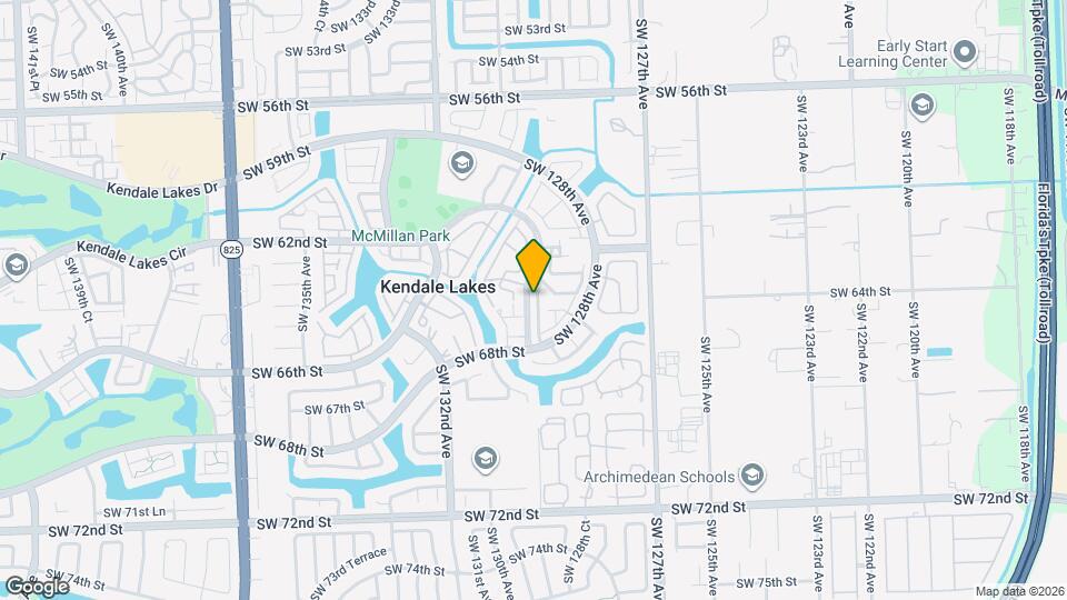 6484 SW 129th Ave Map and Location Details