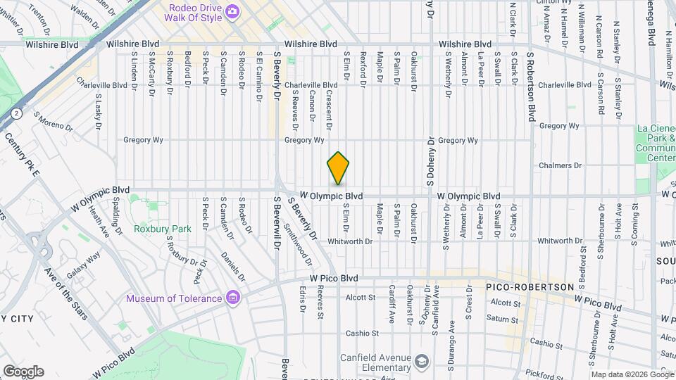 9343 W Olympic Blvd Map and Location Details