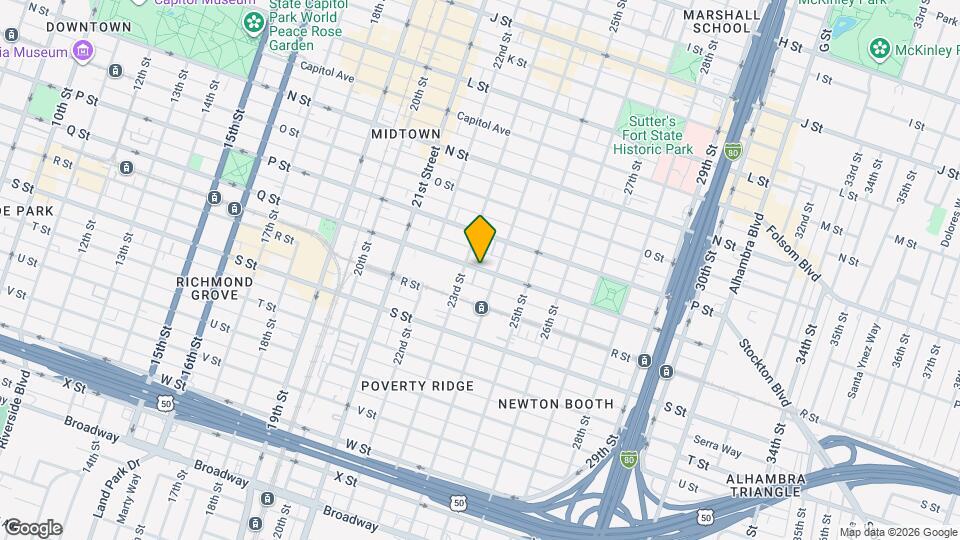 2322 Q St Map and Location Details