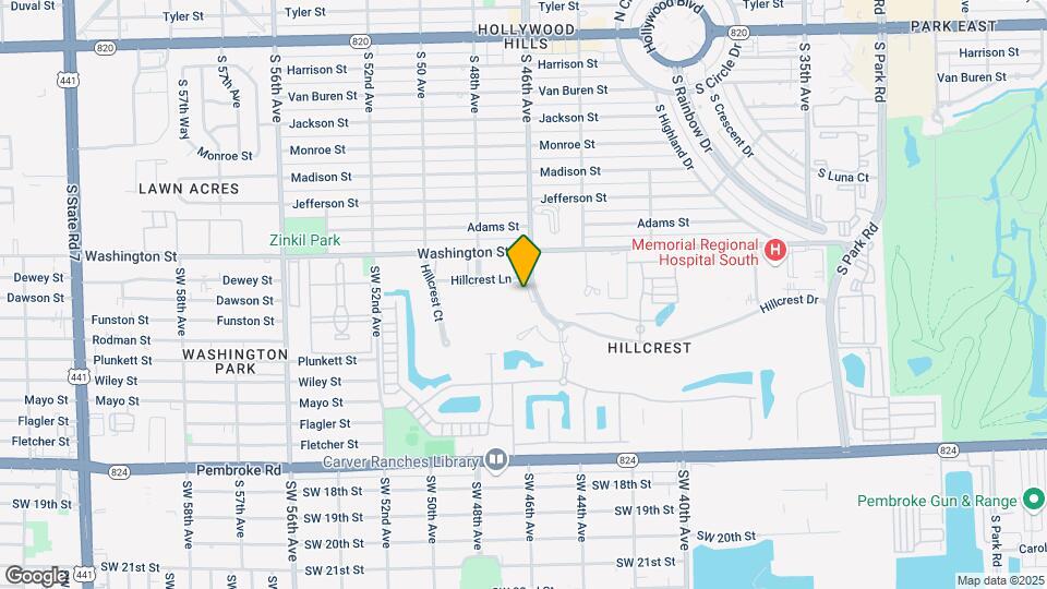 950 Hillcrest Dr, Unit #207 Map and Location Details