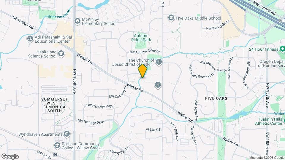 17565 NW Woodmere Ct Map and Location Details