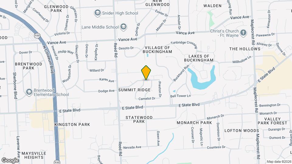 5104 Eastwick Dr Mapa y Detalles de la Ubicación