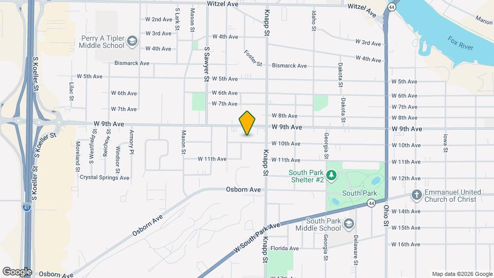 1044 W 10th Ave, Unit 1044A West 10th Ave Map and Location Details