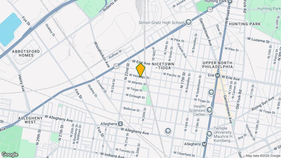 2018 W Venango St Map and Location Details