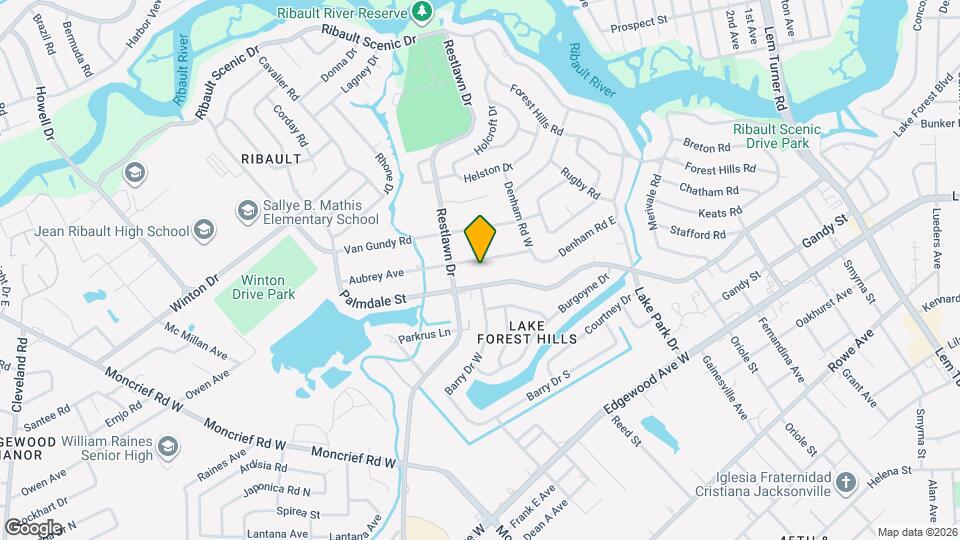 2534 Aubrey Ave Map and Location Details