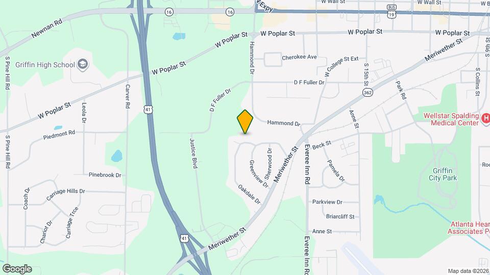 1313 Oakdale Dr Map and Location Details