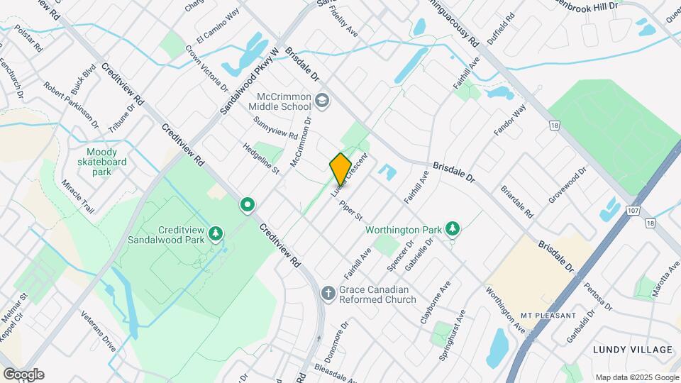 127 Luella Cres Map and Location Details