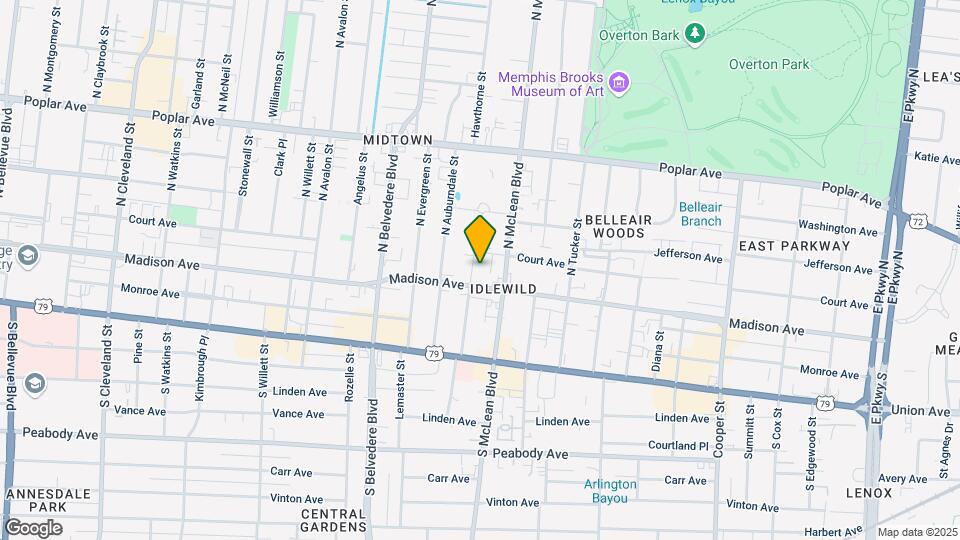 20 N Idlewild St Mapa y Detalles de la Ubicación