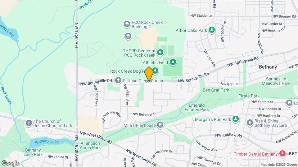 17516 NW Springville Rd Map and Location Details