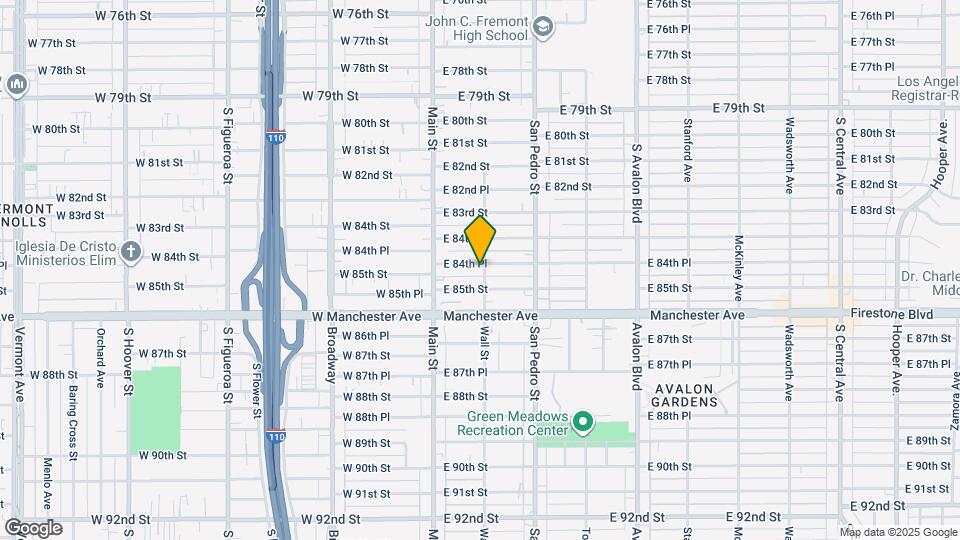 154 E 84th Pl Map and Location Details