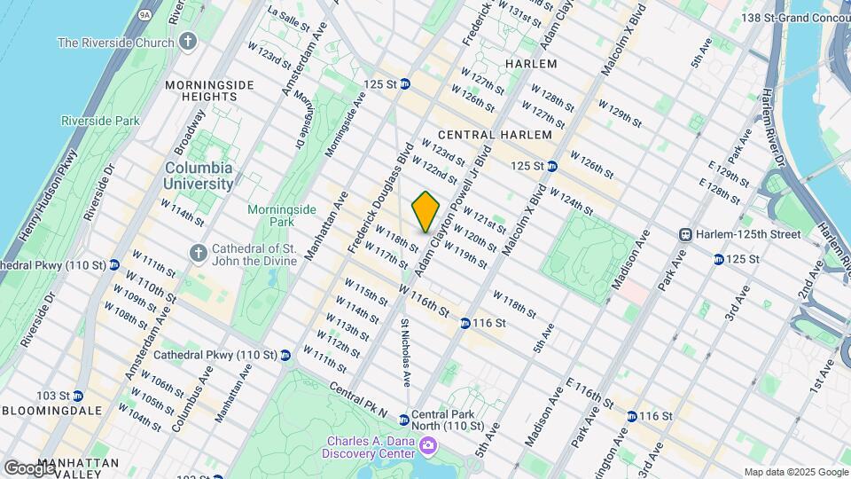 1972 Adam Clayton Powell Jr Blvd Map and Location Details