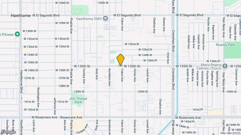 13501 Yukon Ave Map and Location Details