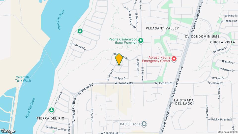 26814 N 100th Ln Map and Location Details