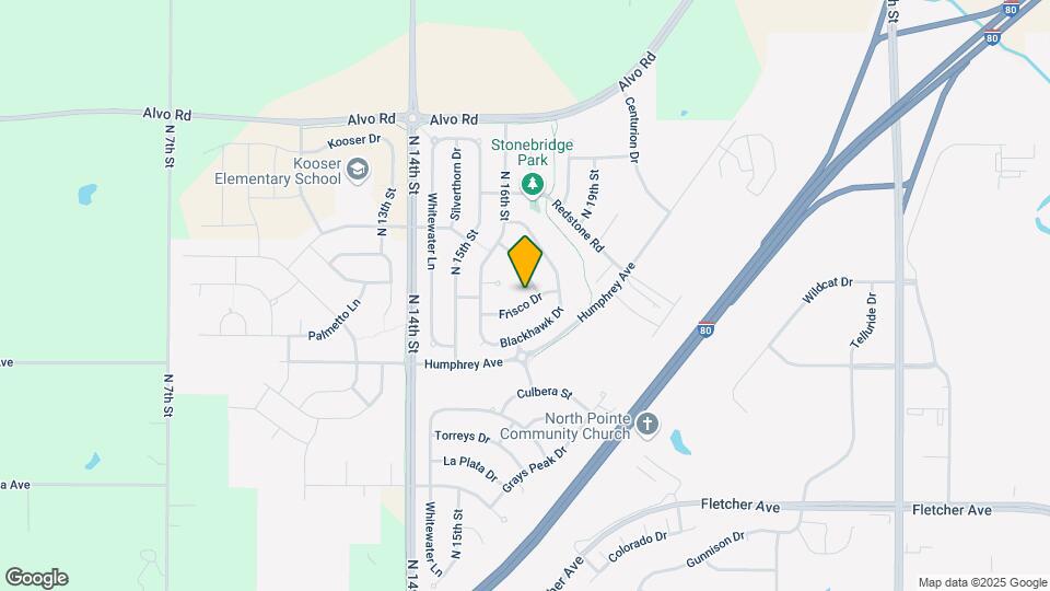 1710 Frisco Dr Map and Location Details