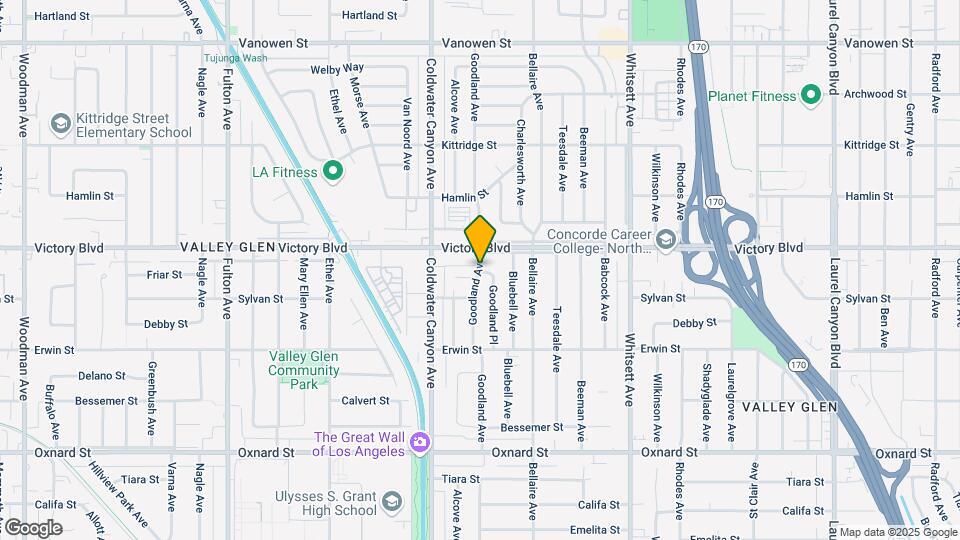 6346 Goodland Ave Map and Location Details