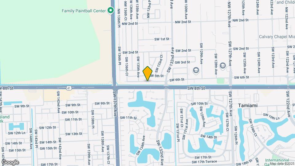 13412 SW 6th St Map and Location Details