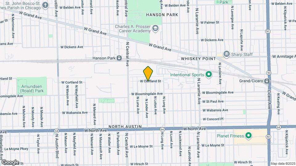 1837 N Linder Ave Map and Location Details