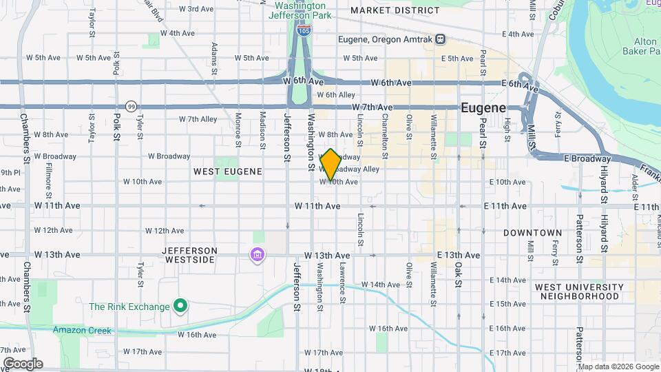 414 W 10th Ave Map and Location Details