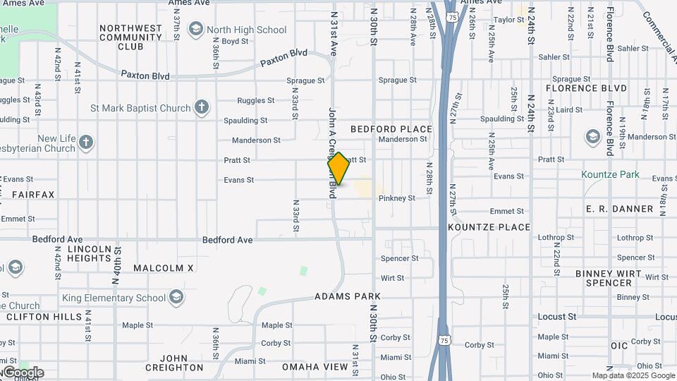 3507 John A Creighton Blvd Map and Location Details