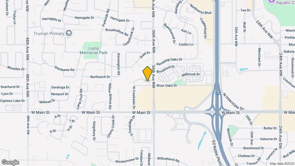 3701 River Oaks Dr Map and Location Details