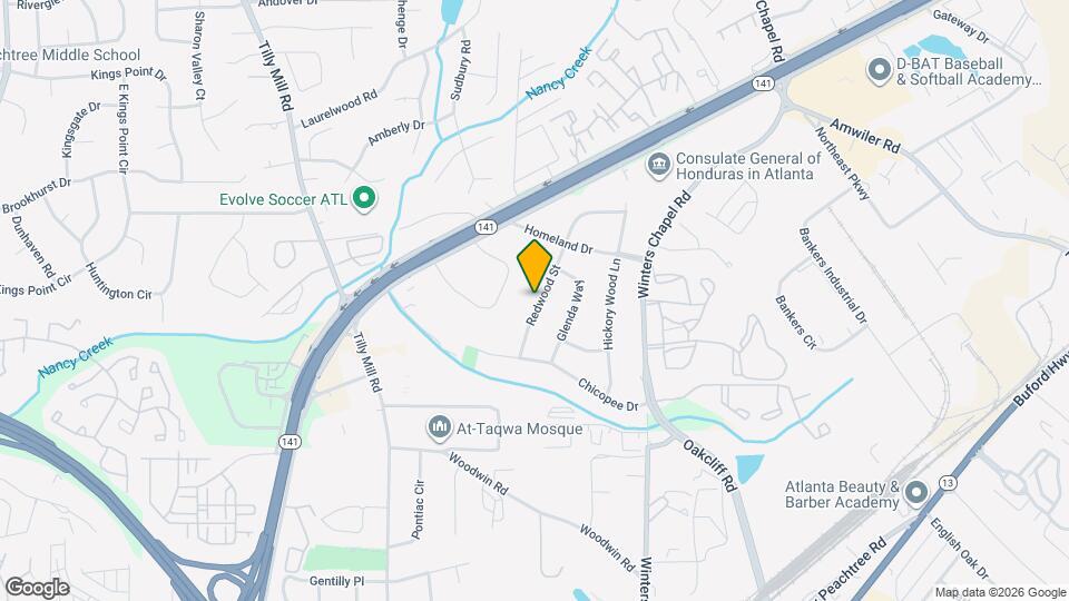 4388 Redwood St Map and Location Details