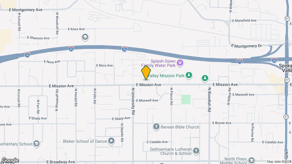 10811-10813 E Mission Ave Map and Location Details