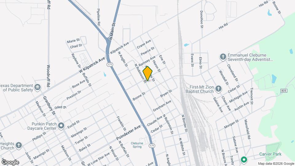 1412 N Robinson St Map and Location Details