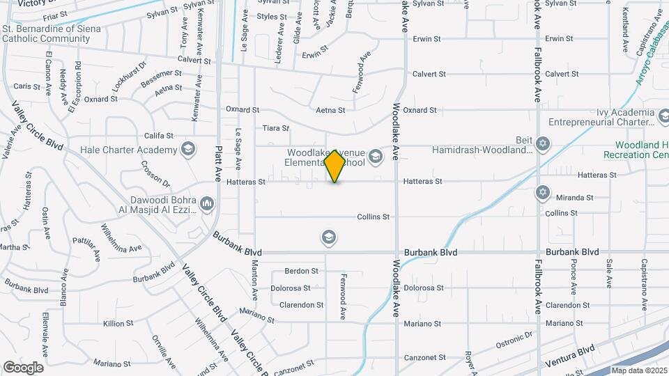 23348 Hatteras St, Unit 1 bedroom Map and Location Details