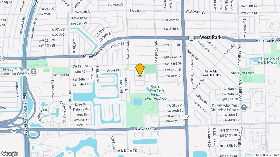 6331 SW 35th St Map and Location Details