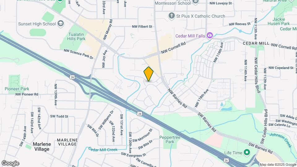 12604 NW Barnes Rd Map and Location Details