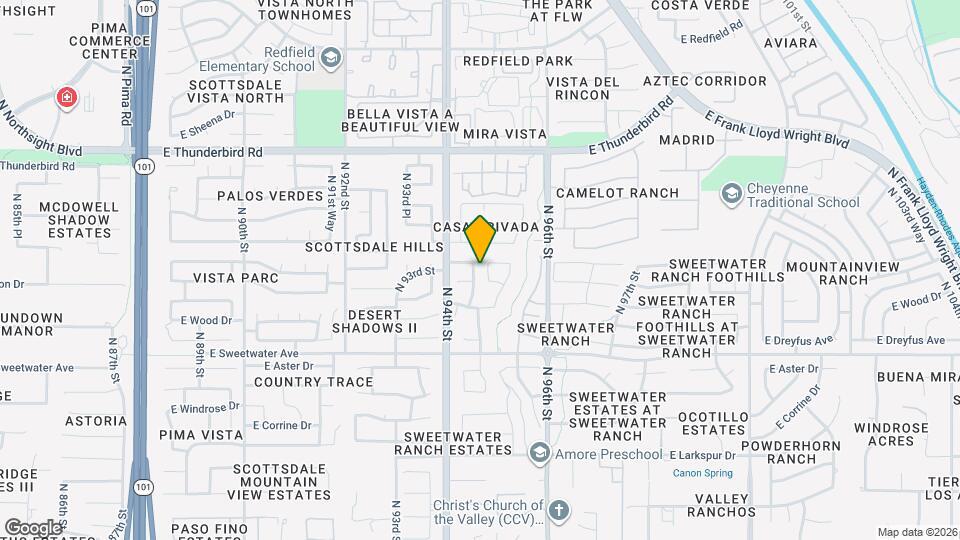13329 N 94th Pl Map and Location Details