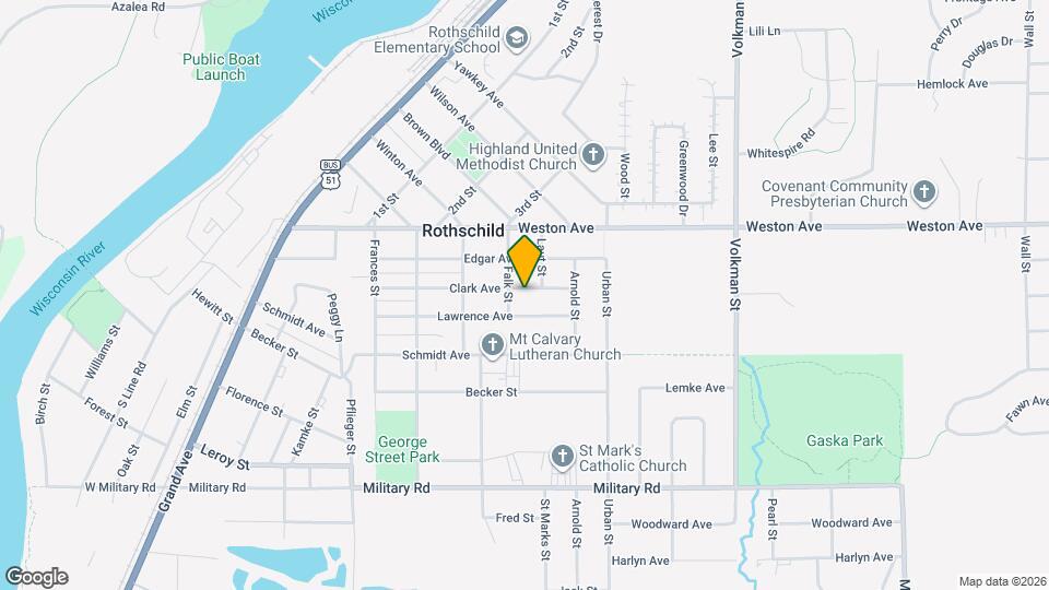 605 Clark Ave Map and Location Details