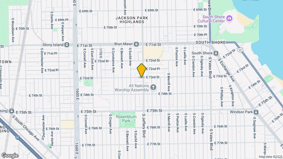 7300 S Jeffrey Blvd Map and Location Details