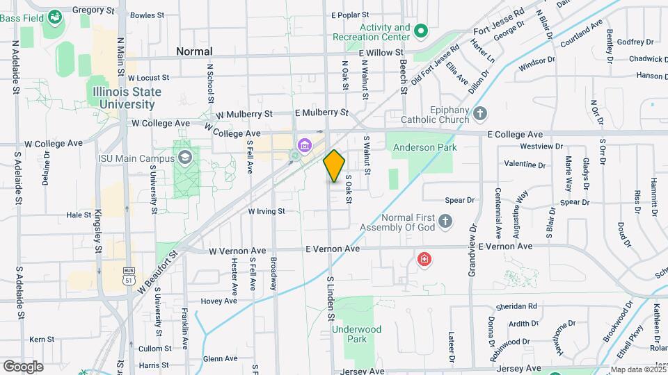 214 S Linden St, Unit 1 Map and Location Details