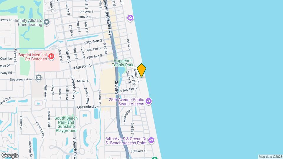 2010 Ocean Front S, Unit SI ID1578490P Map and Location Details