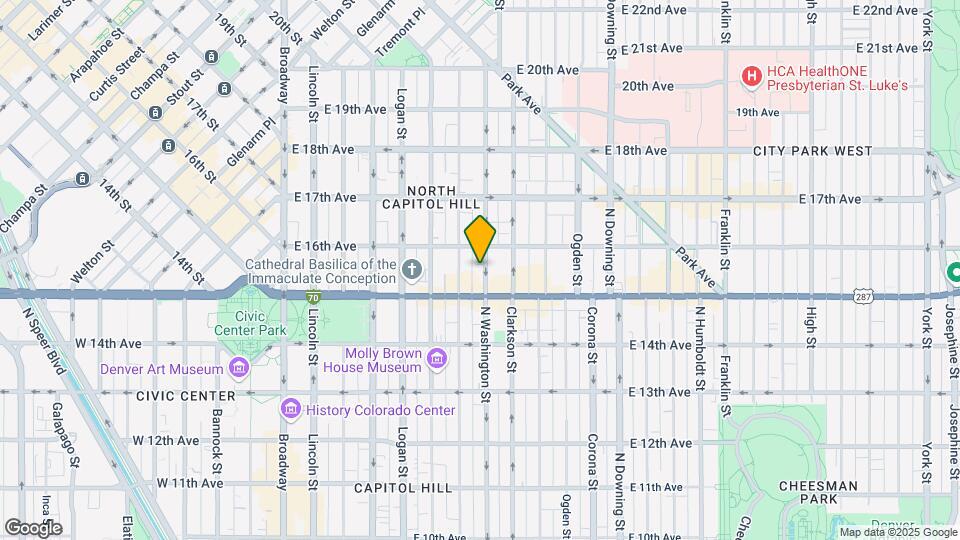 1543 Washington Street Map and Location Details