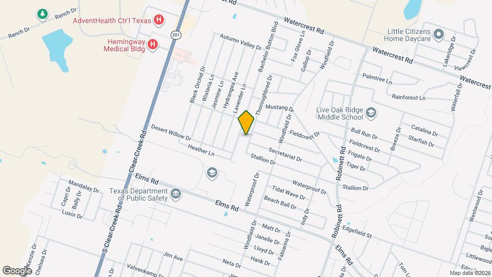 3005 Thoroughbred Dr Map and Location Details